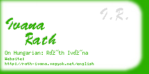 ivana rath business card